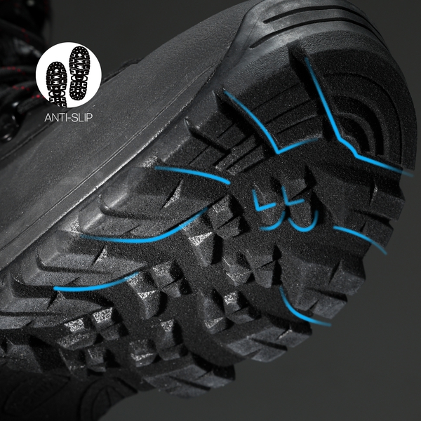 Men's Slip-Resistant Waterproof Snow Boots【Wide Fit】 - BLACK - 3